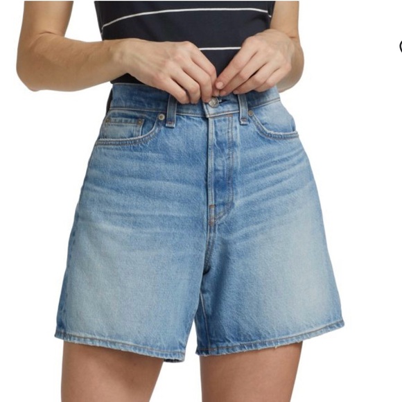 NWT Rag Bone Maya High-Rise 6-Inch A-Line Denim Shorts